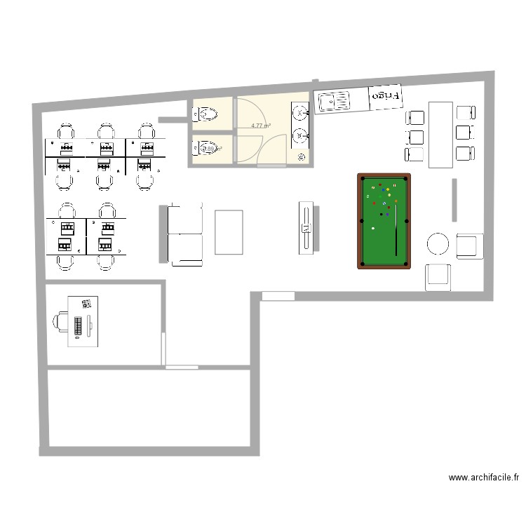 Local . Plan de 0 pièce et 0 m2