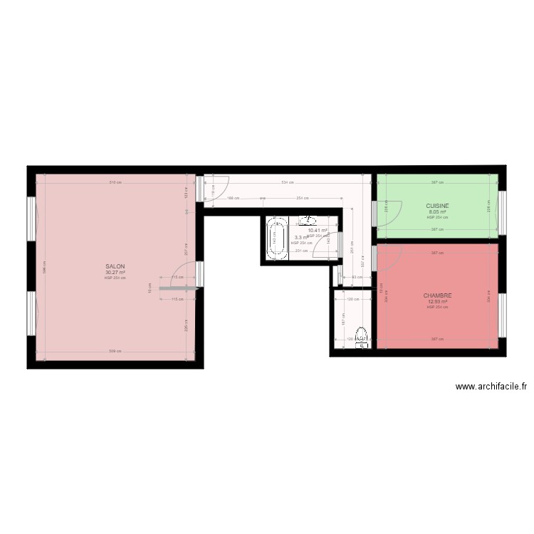 VILLETTE. Plan de 0 pièce et 0 m2