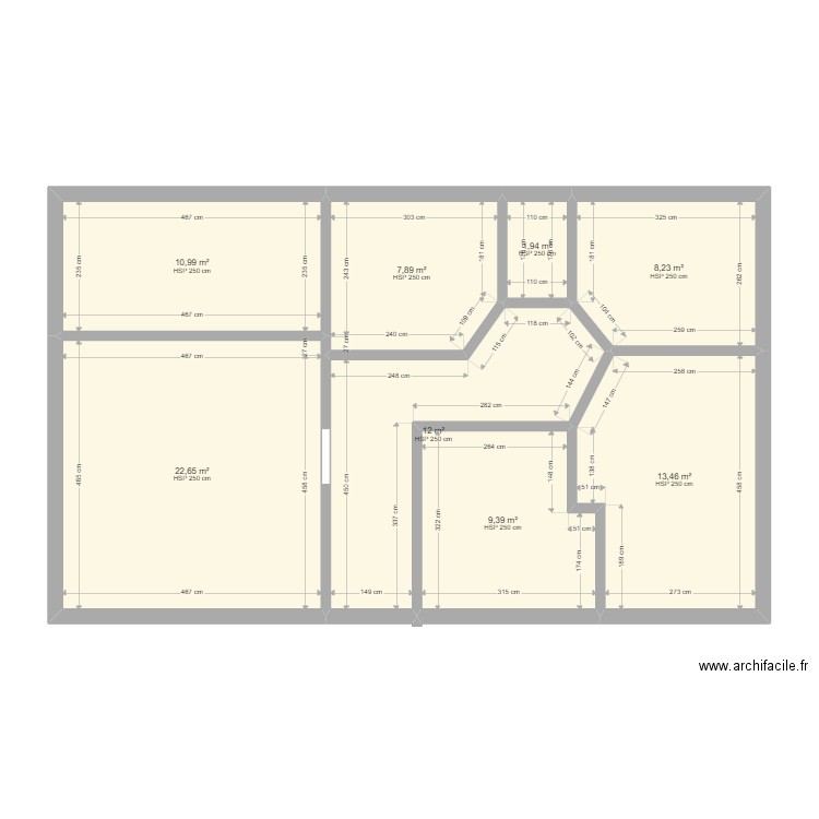 ETAGE. Plan de 0 pièce et 0 m2