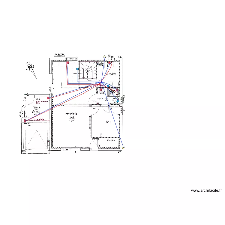 LELARGE RDC PLOMB. Plan de 