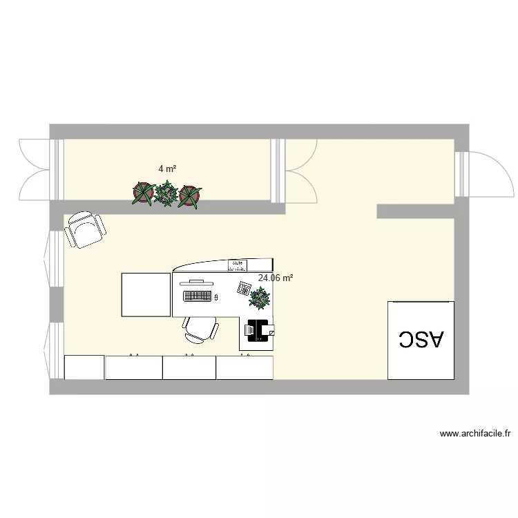 r&eacute;ception h&ocirc;tel XIX. Plan de 