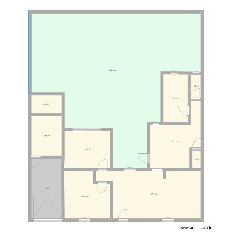 TASDON V1. Plan de 11 pièces et 236 m2