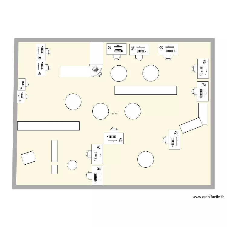 CDI1. Plan de 1  et 137 m²