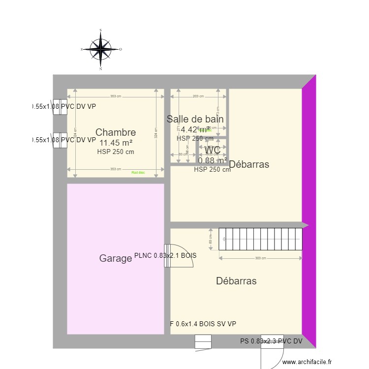 Edf. Plan de 16 pièces et 150 m2