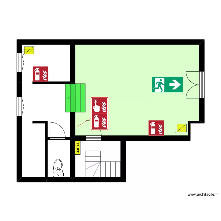 BZA Athènes RdC. Plan de BZA Athènes RdC. Plan de