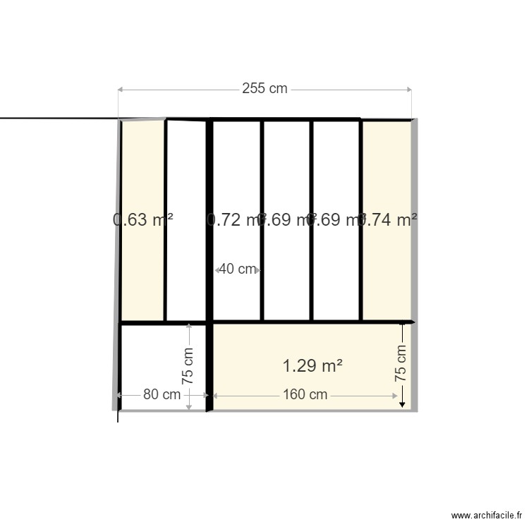 verrière cuisine 1. Plan de 0 pièce et 0 m2