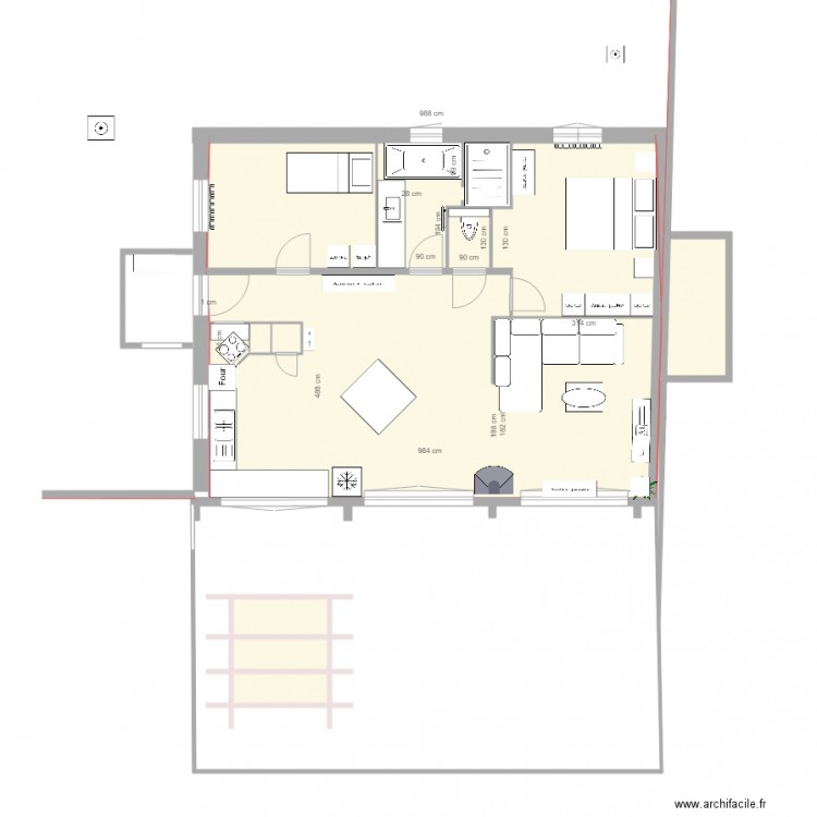 le bon cuisine. Plan de 0 pièce et 0 m2