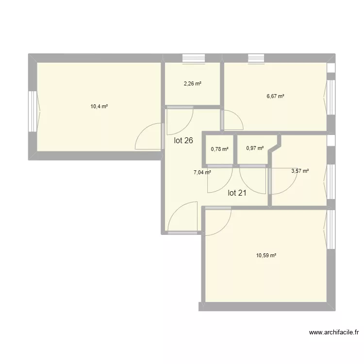 182 Clemenceau - Existant. Plan de 182 Clemenceau - Existant. Plan de