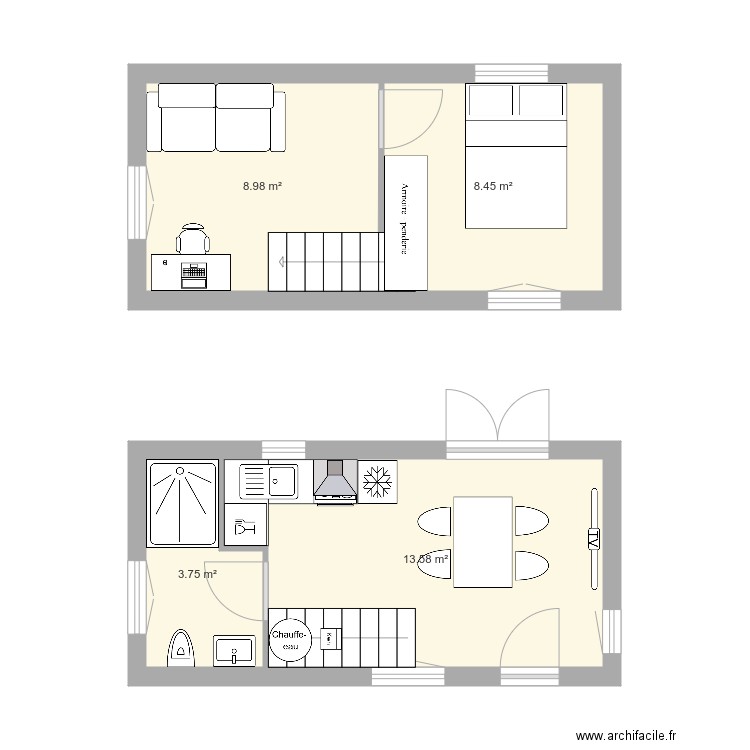 TinyHouse. Plan de 0 pièce et 0 m2