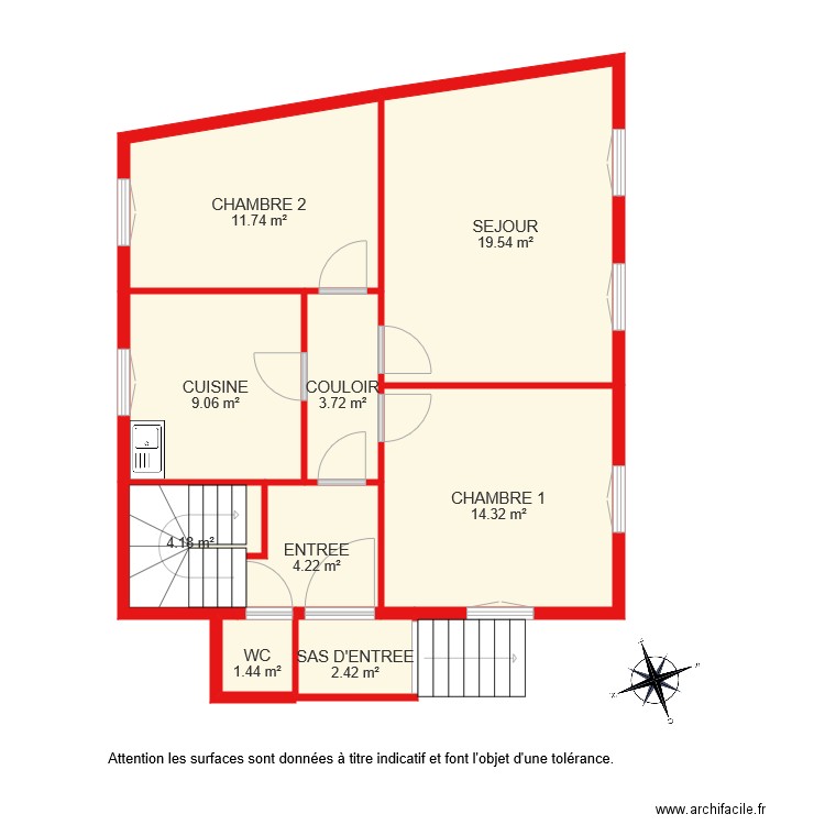 BI 2021 rez de chaussée. Plan de 0 pièce et 0 m2