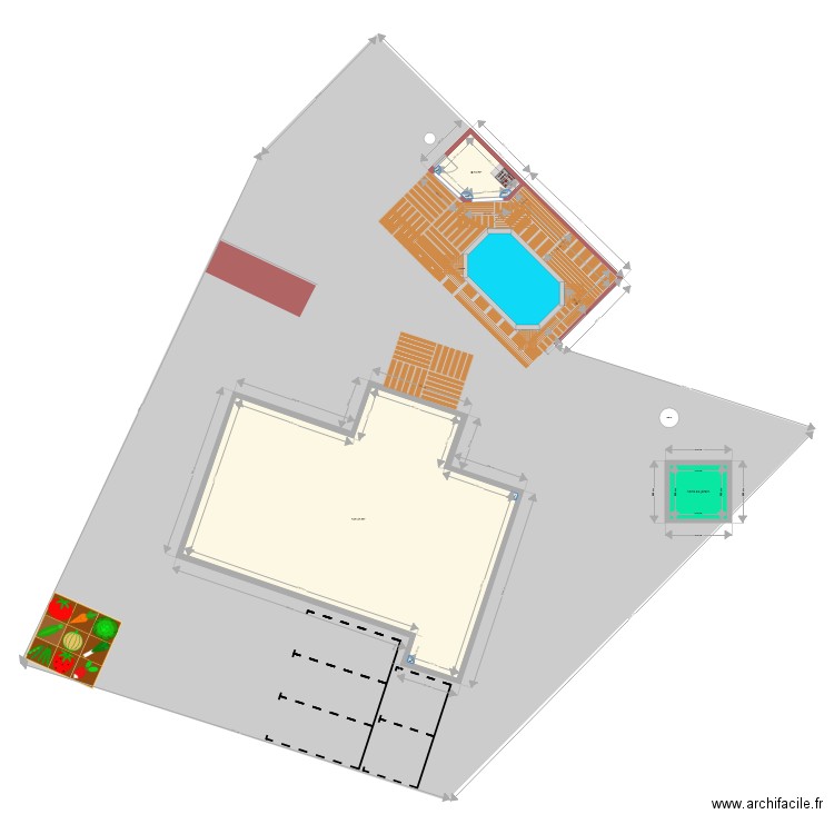 PARCELLE BUZET arrosage OK. Plan de 0 pièce et 0 m2