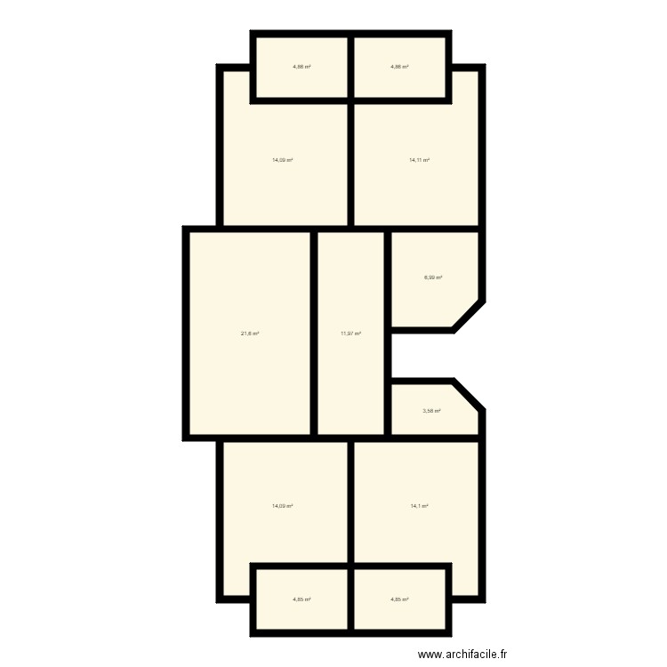 plan de masse 1. Plan de 12 pièces et 120 m2