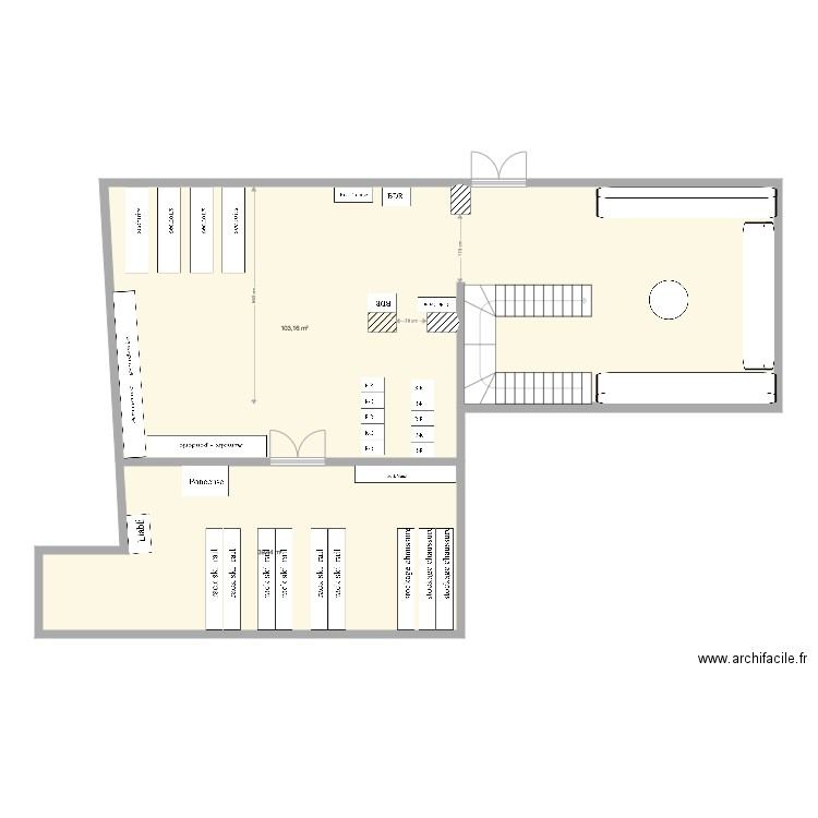 skiroom ape. Plan de 0 pièce et 0 m2