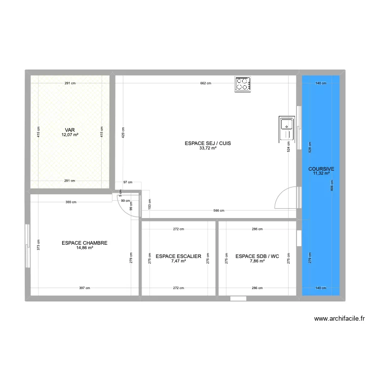 PC MODIF T4 N°12 NIVEAU 1 LE ROYALE. Plan de PC MODIF T4 N°12 NIVEAU 1 LE ROYALE. Plan de