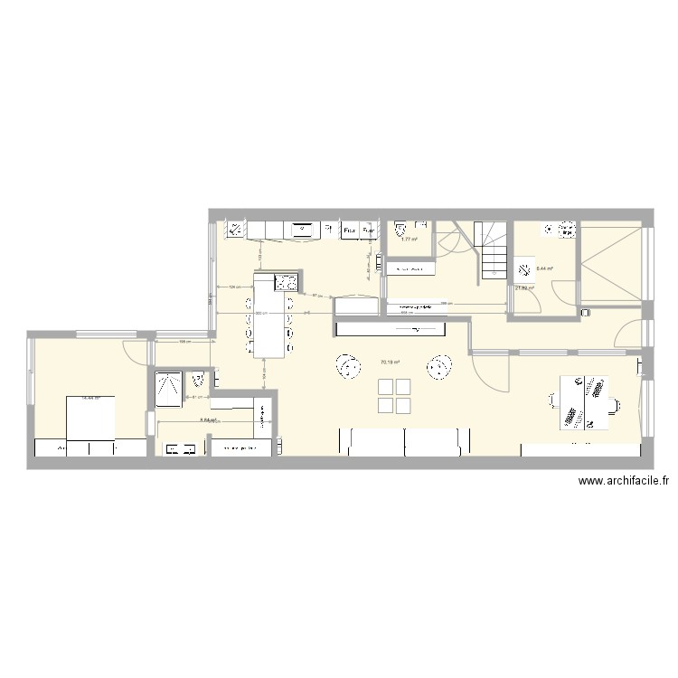 105 rez ede chaussée. Plan de 0 pièce et 0 m2