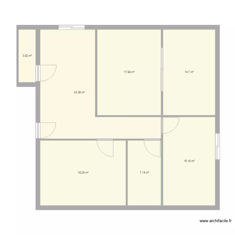 plan actuel Hossegor. Plan de 