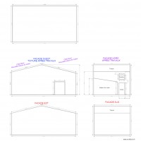 Plan de masse et façade après travaux