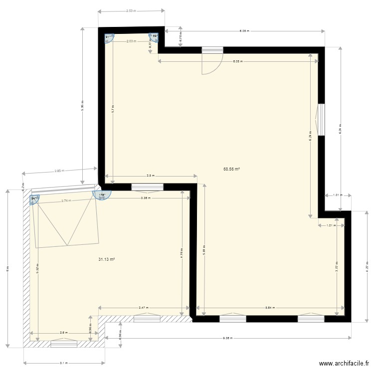 projet C v3 garage gnia. Plan de 0 pièce et 0 m2
