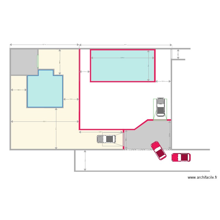 62 bis 2 projet implantation 7. Plan de 0 pièce et 0 m2