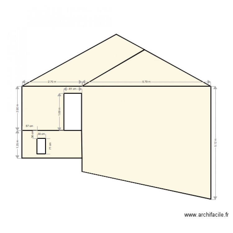 Cayolle facade nord est avant. Plan de 0 pièce et 0 m2