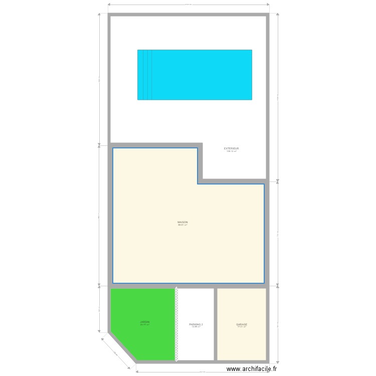 TERRAIN PLUI IMPLANTATION MAISON  GARAGE. Plan de 0 pièce et 0 m2