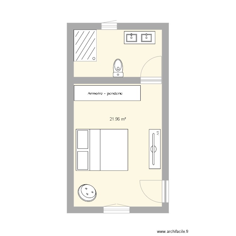 Projet extension Sautron. Plan de 0 pièce et 0 m2