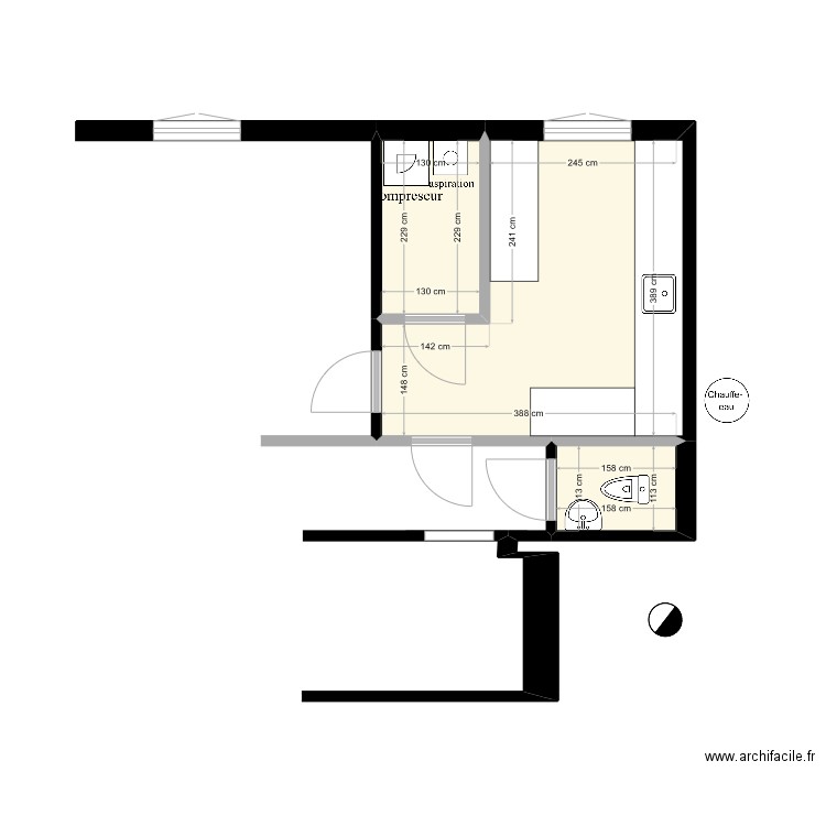 CABINET sté. Plan de 3 pièces et 16 m2