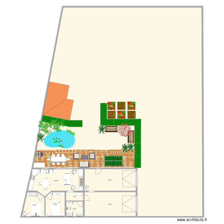 Celeste 2. Plan de 8 pièces et 712 m2