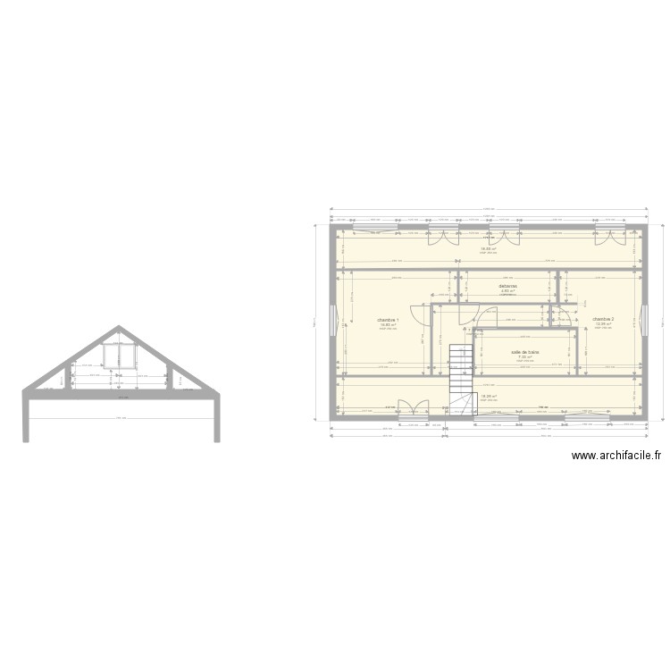 fresnes combles 10082019. Plan de 0 pièce et 0 m2