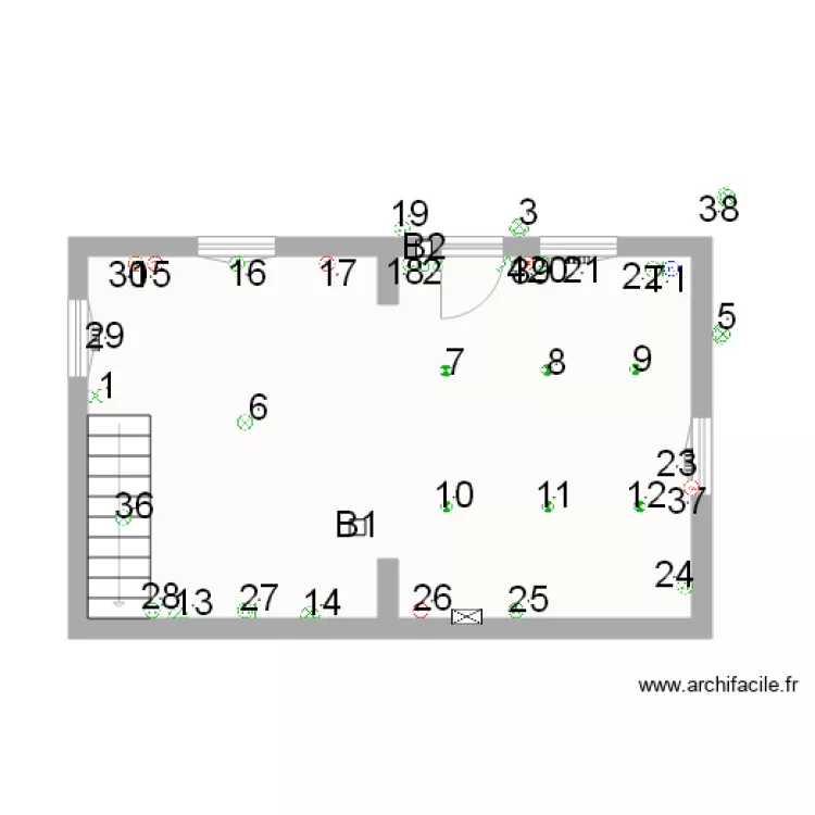 logement 3 RdC. Plan de 