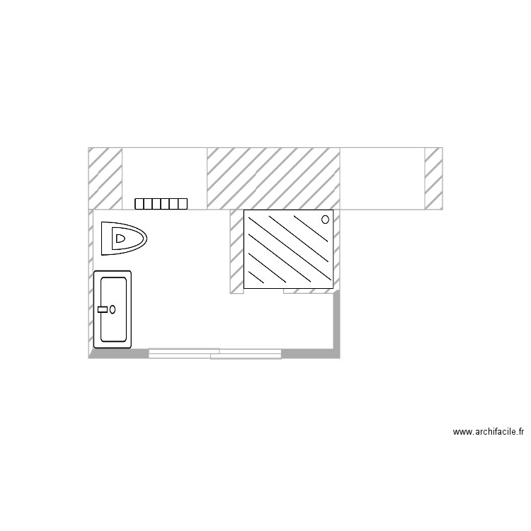 salle de bains. Plan de 0 pièce et 0 m2