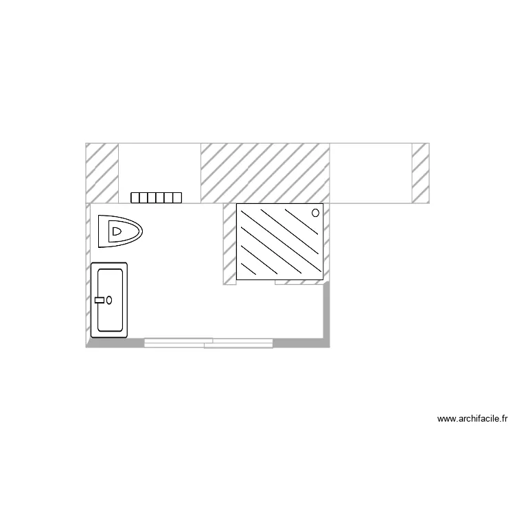 salle de bains. Plan de salle de bains. Plan de