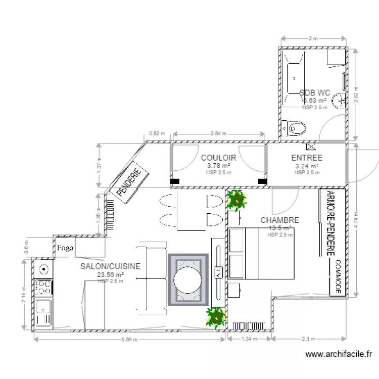&eacute;tude cr&eacute;ation logement dans un local cr&eacute;teil PROPALE 3. Plan de 