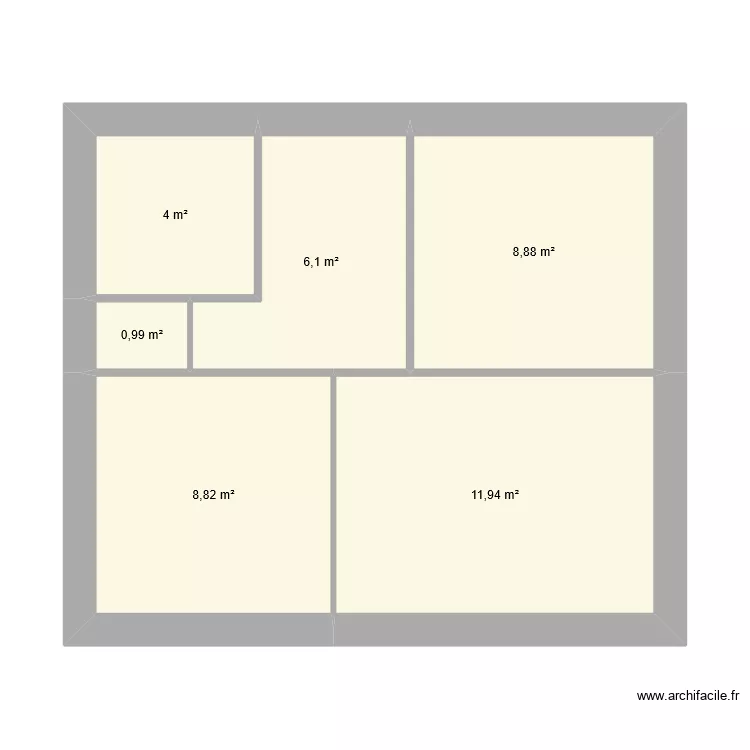 Lucette - Etage. Plan de 