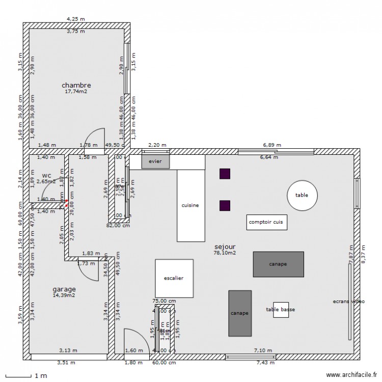 maison rdc. Plan de 0 pièce et 0 m2