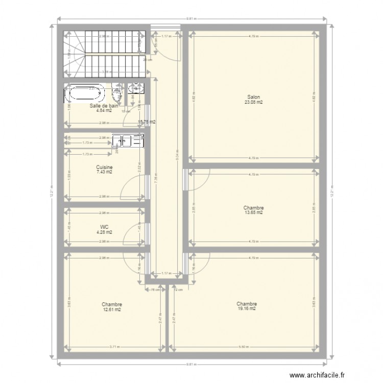 maison. Plan de 0 pièce et 0 m2