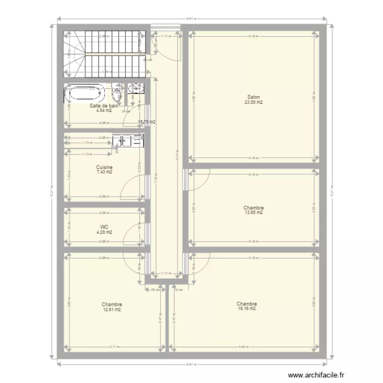 maison. Plan de 