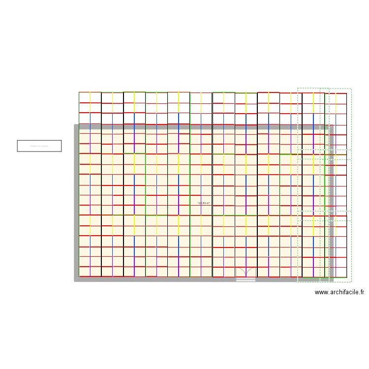 Ancien bureau calcul placo. Plan de 0 pièce et 0 m2