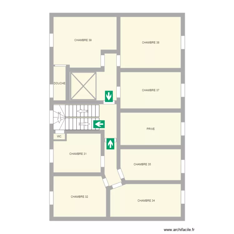 COMPLEMENT DOSSIER ADAP HOTEL DE FRANCE 4 5 et 6 etage. Plan de 