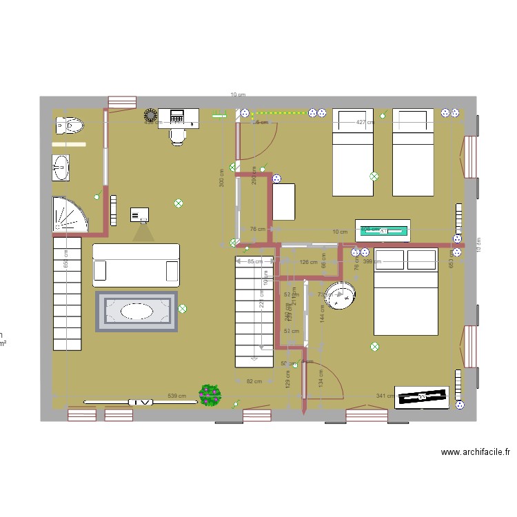 maison auvergne 1 meublé. Plan de 0 pièce et 0 m2