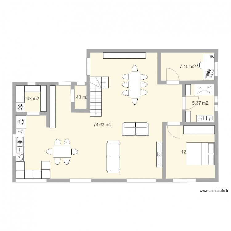 maison sans garage. Plan de 0 pièce et 0 m2