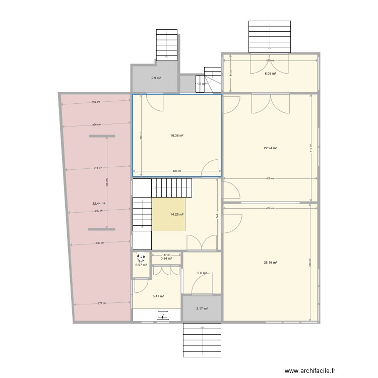 Raquette rez V1. Plan de 0 pièce et 0 m2