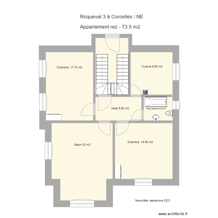 Plan de la maison niveau 1. Plan de 0 pièce et 0 m2