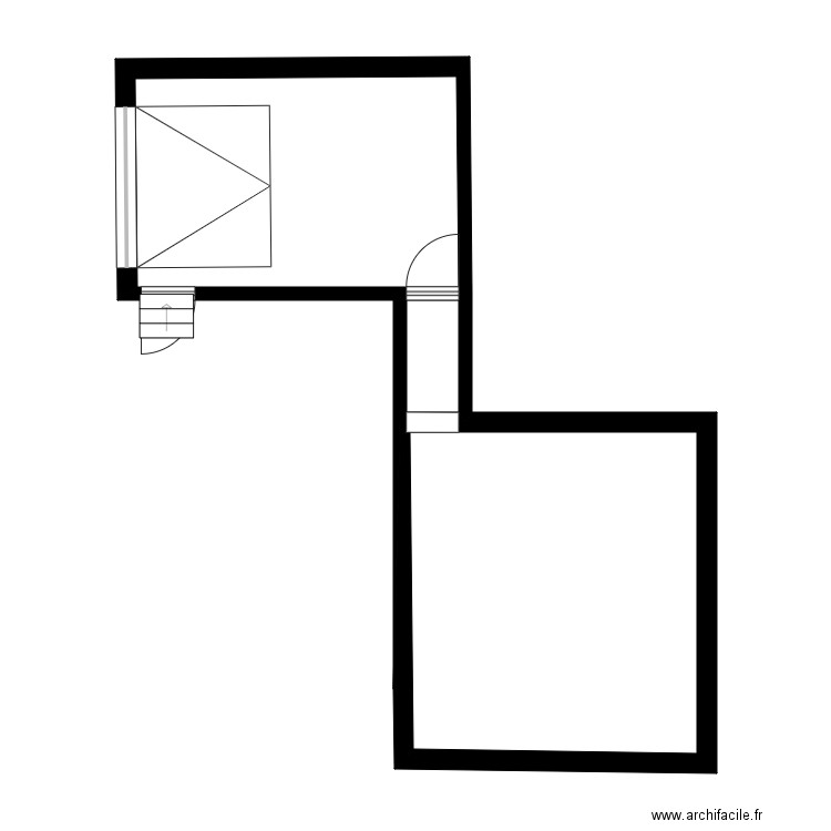 La chaussure dorée. Plan de 14 pièces et 168 m2