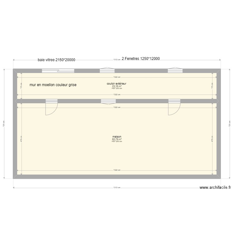 maison. Plan de 0 pièce et 0 m2