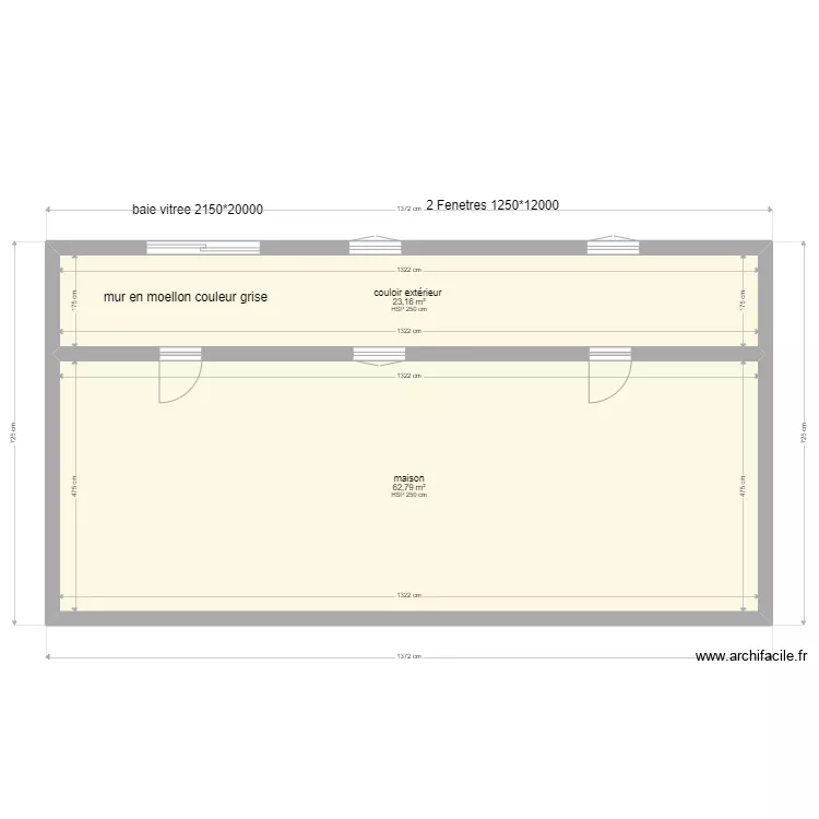 maison. Plan de 