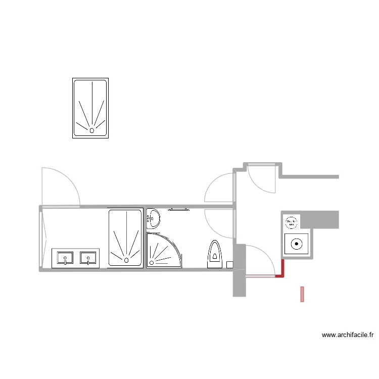 Salle de bainB5. Plan de 