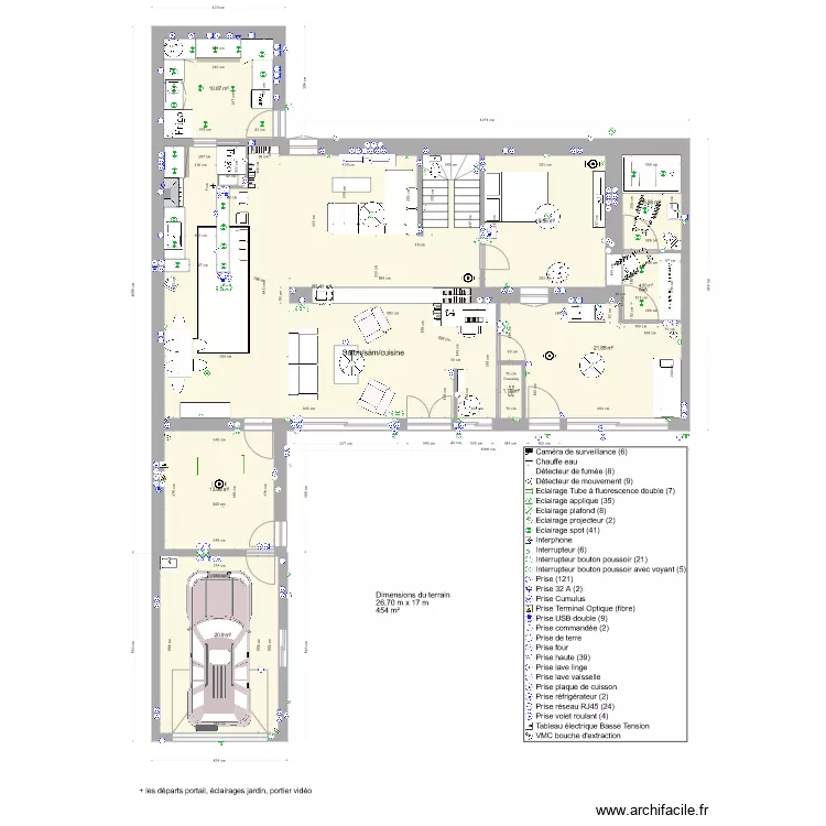 Talon plan avec modif du 2 pi&egrave;ces v2. Plan de 