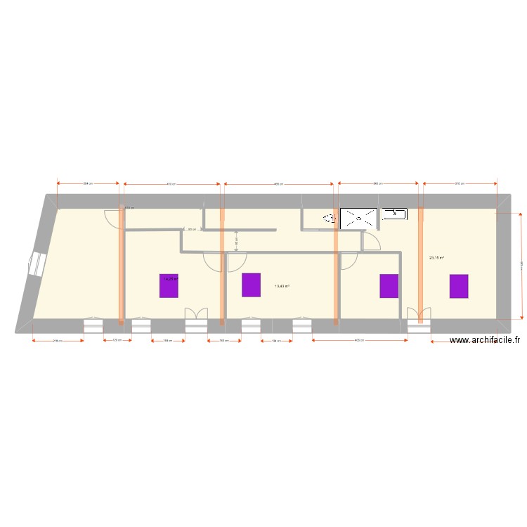 Le Fays 14 12 20. Plan de 15 pièces et 261 m2