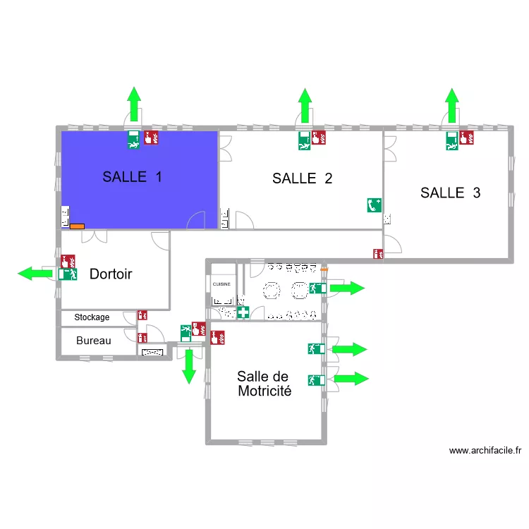 maternelle nortkerque. Plan de 